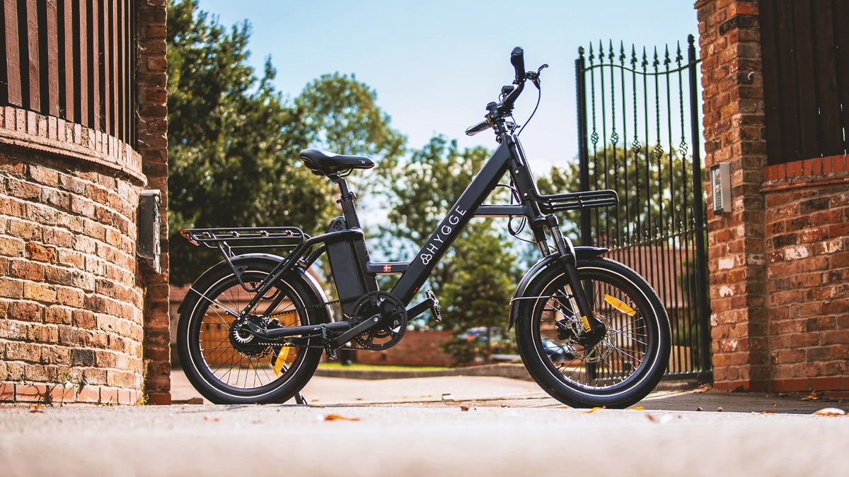 Hygge Herlev Auto commuter e-bike with belt drive and suspension seatpost