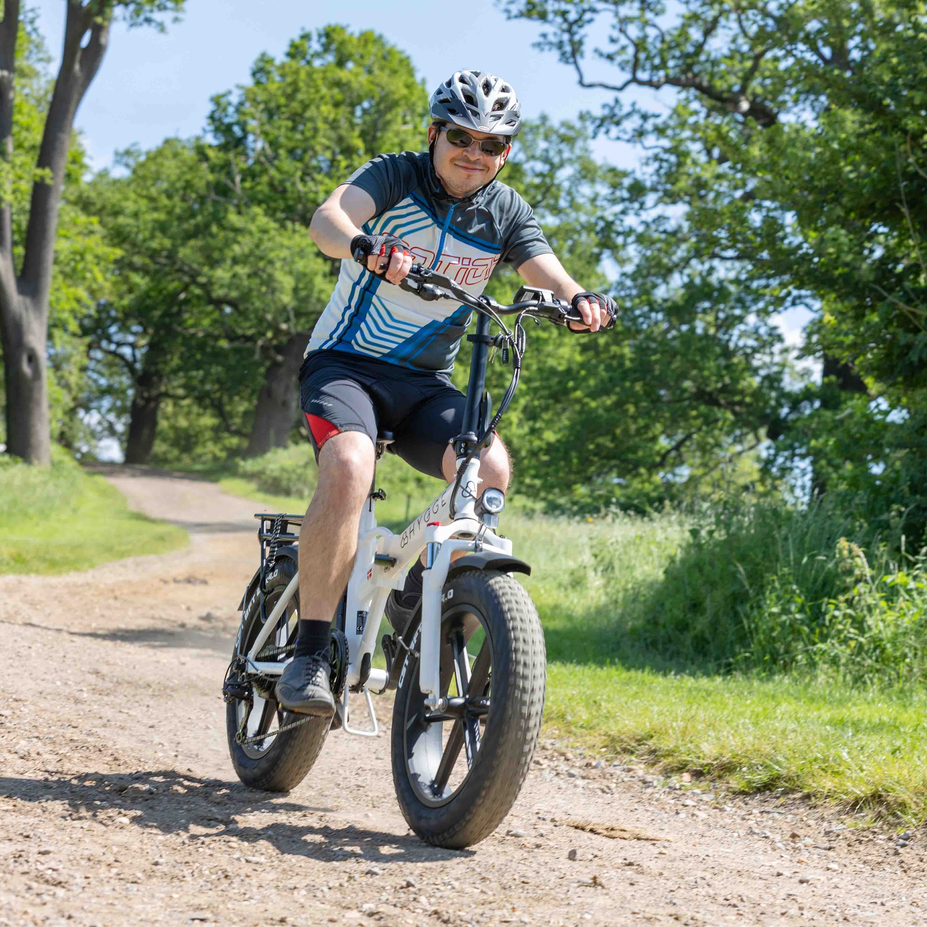 The Hygge Vester folding fat tyre e-bike delivering powerful performance and stability for all-terrain riding