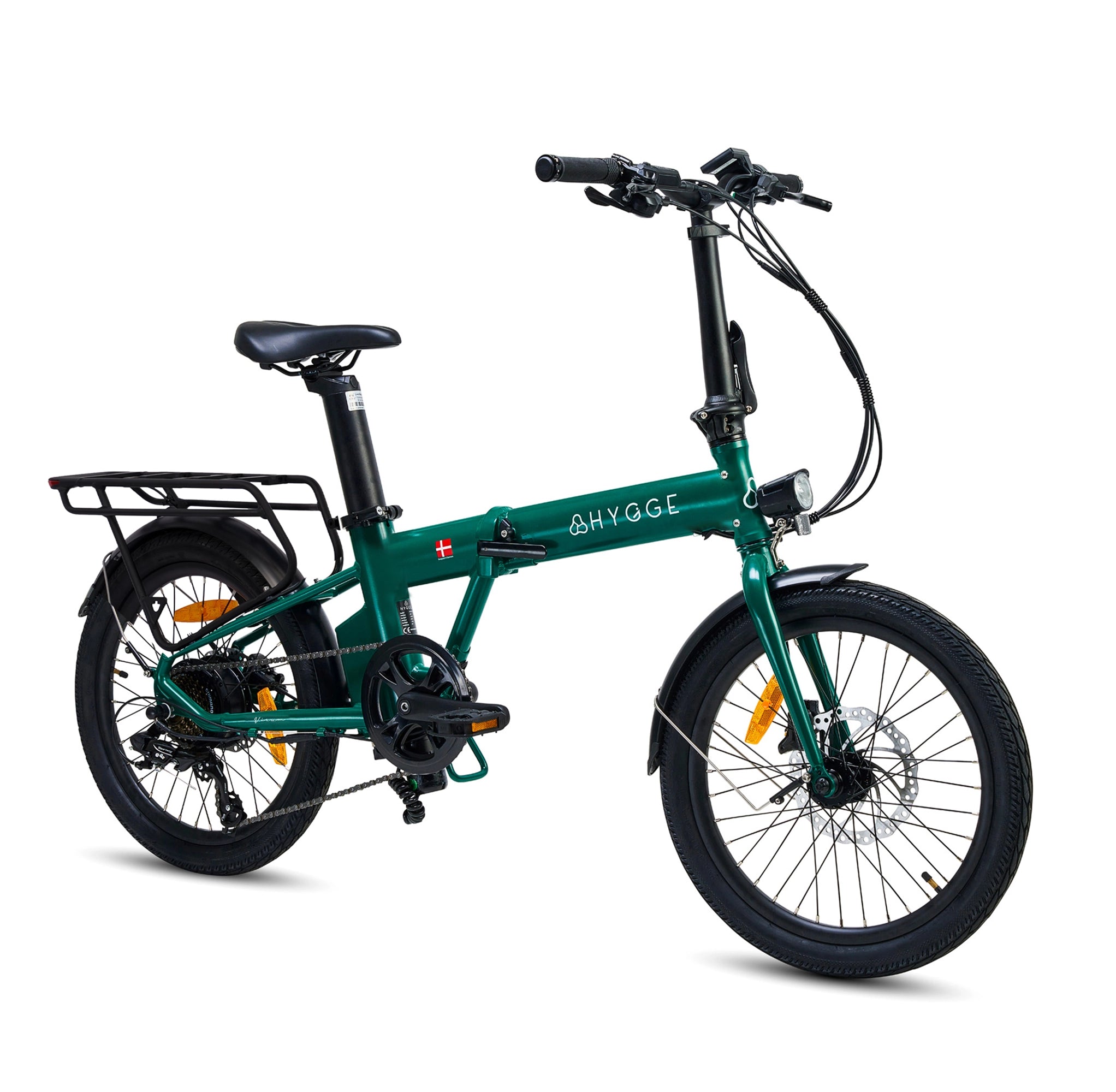 Hygge Virum Folding E-Bike with lightweight compact frame for smooth urban commuting and easy storage
