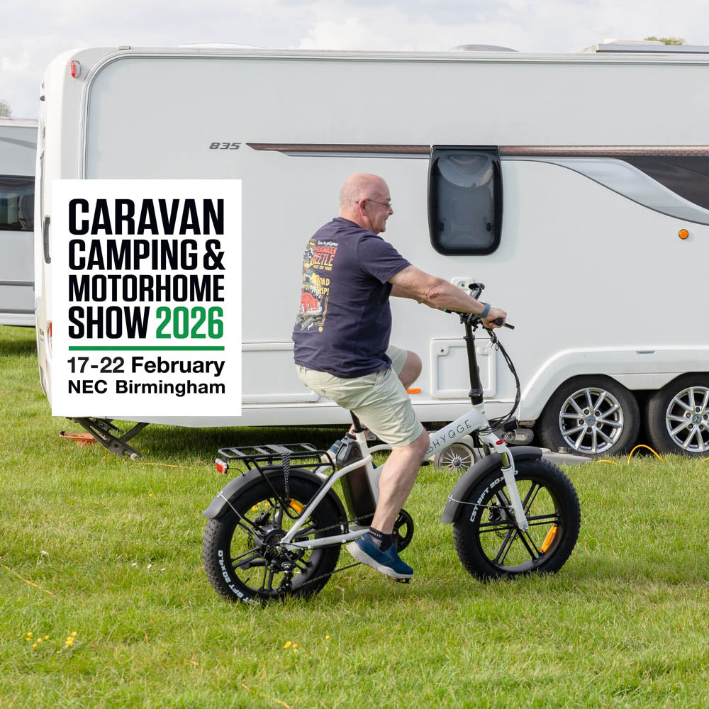 Hygge Bikes UK at the CCM Caravan & Motorhome Show 2026 – United Kingdom