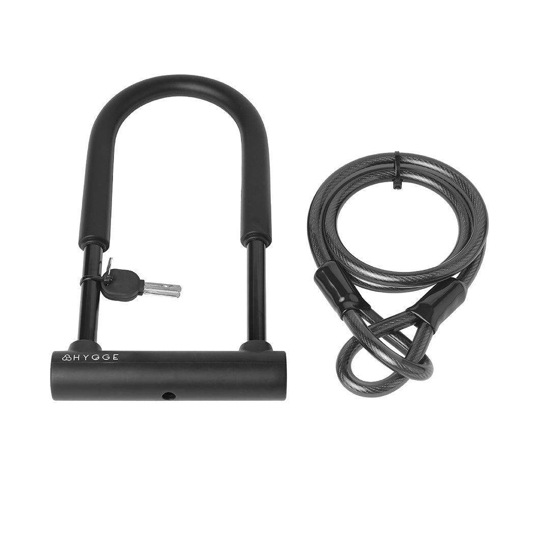 D Lock D Lock with Cable | Strong & Secure Bike Lock for Extra Protection ...