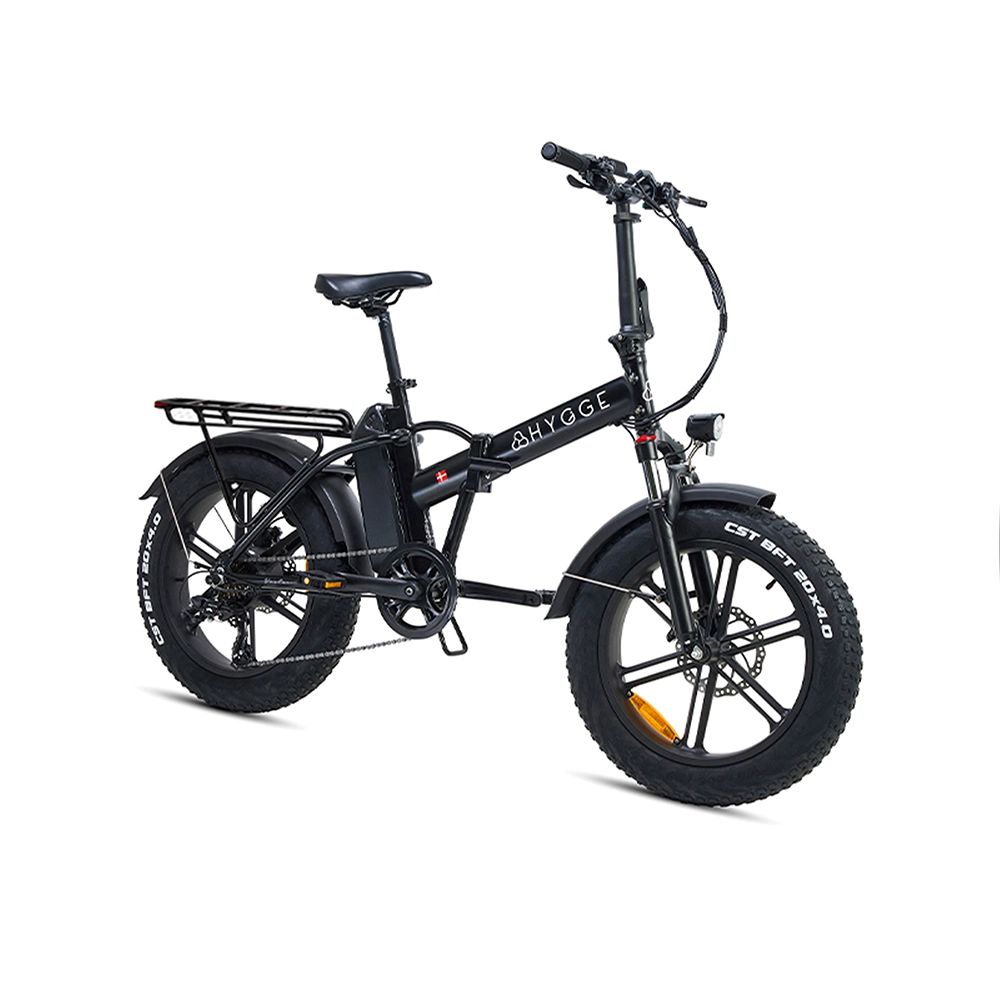 Hygge Vester Fat Tyre E-Bike with all-terrain tyres and compact folding design for versatile riding