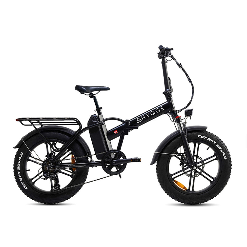 Hygge Vester Folding E-Bike with 20-inch fat tyres, Shimano 7-speed gearing and Samsung battery