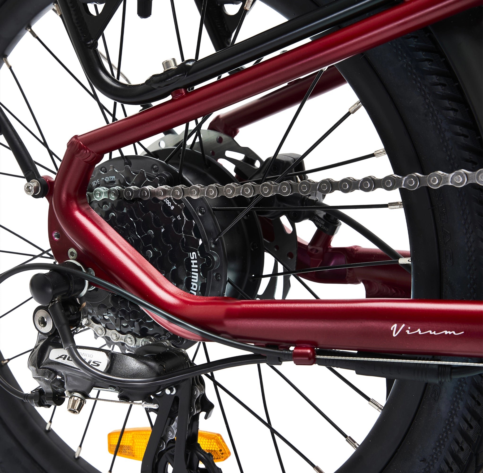 Hygge Virum Folding E-Bike with Shimano Altus gears for smooth shifting and efficient urban commuting